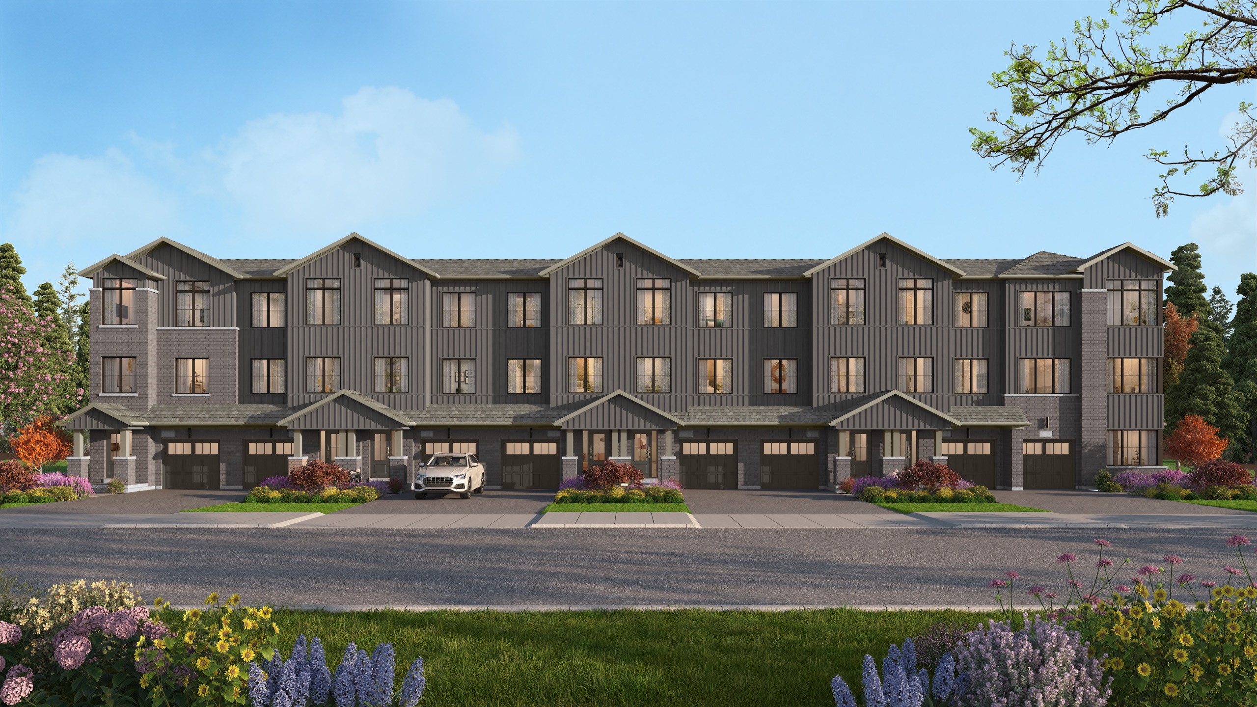 Row of Holloway townhomes